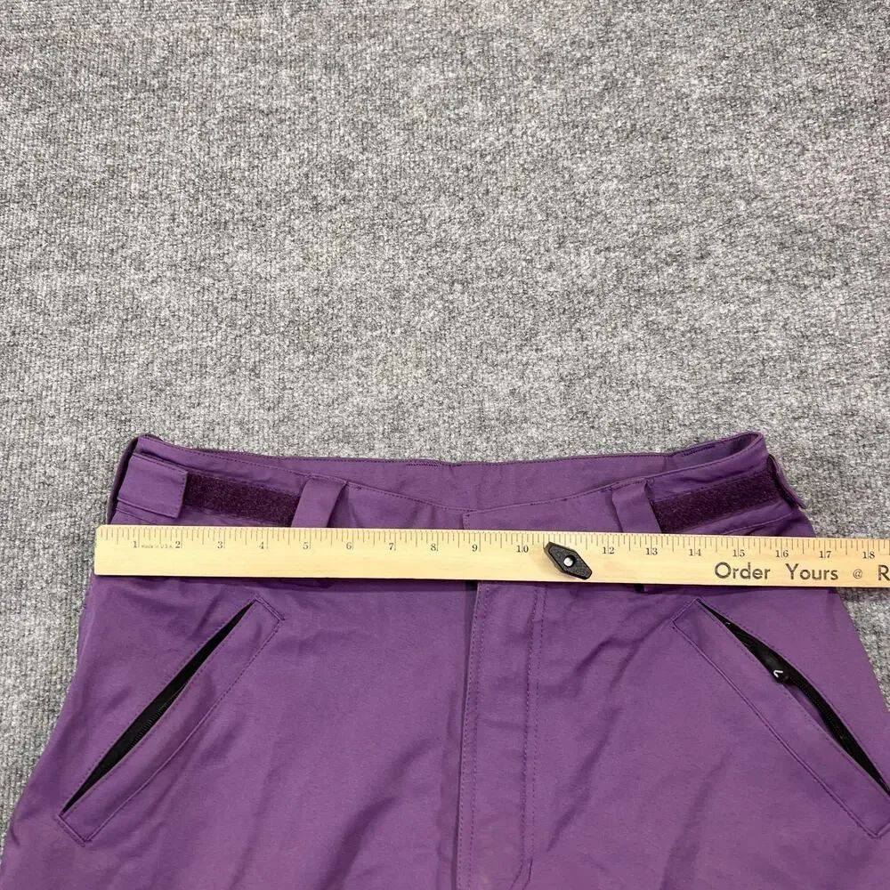 Flylow Snow Pants Womens Medium Purple Waterproof Ski Snowboard Zip Pockets - Picture 13 of 16